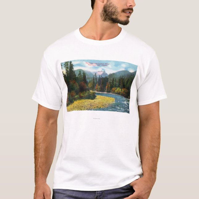 View of the Lions and Capilano River T-Shirt (Front)
