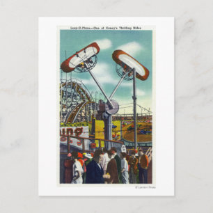 View of the Loop-o-Plane Ride # 2 Postcard