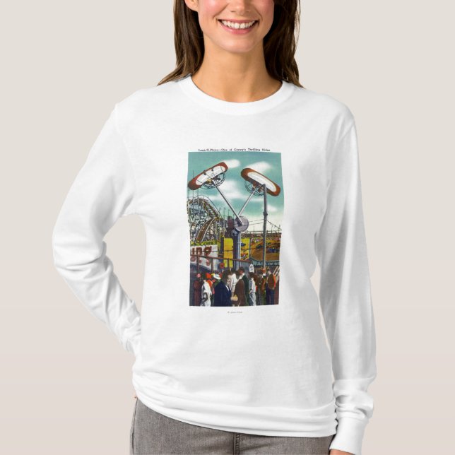 View of the Loop-o-Plane Ride # 2 T-Shirt (Front)