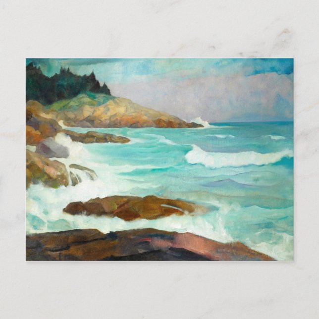 View of the Maine Coast by Newell Convers Wyeth Postcard (Front)