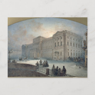 View of the Mariinsky Palace in Winter, 1863 Postcard