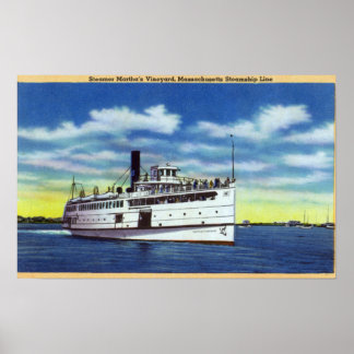 View of the Martha's Vineyard Steamer Poster