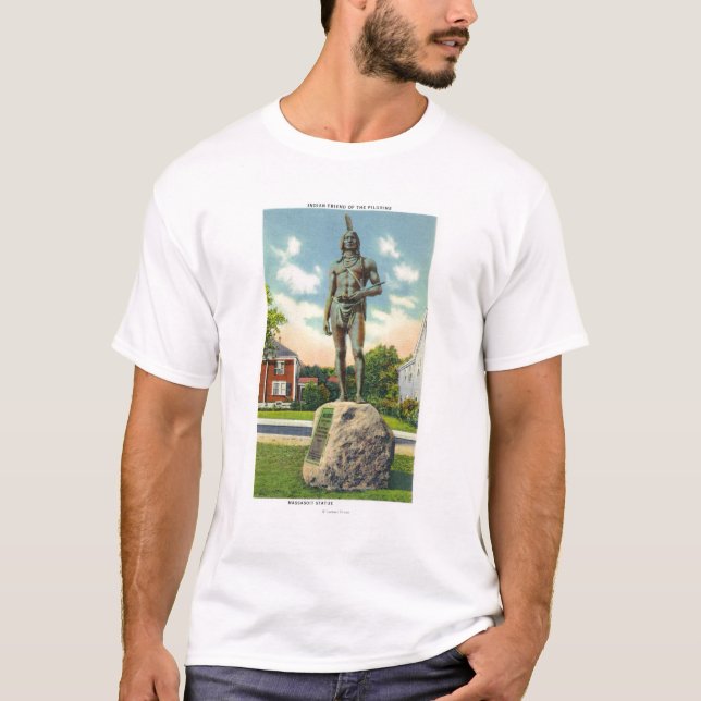 View of the Massasoit Statue # 2 T-Shirt (Front)
