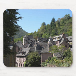 View of the medieval village (photo) mouse pad