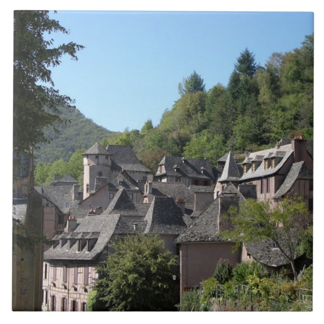 View of the medieval village (photo) tile (Front)