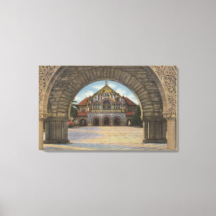 View of the Memorial Church, Stanford U. Canvas Print