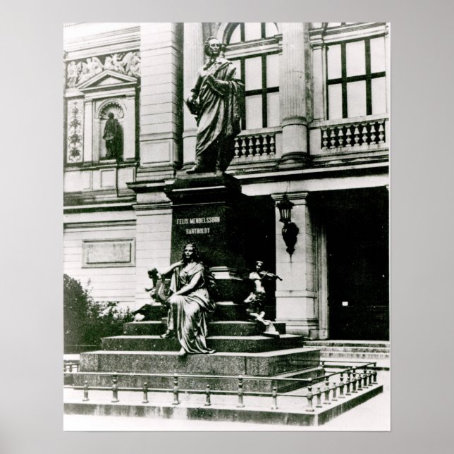 View of the Mendelssohn statue Poster (Front)