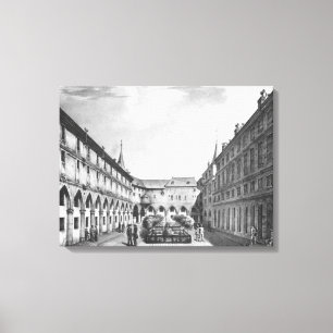 View of the Men's Yard at the Conciergerie Canvas Print