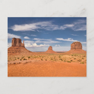 View of the Mittens, Monument Valley Postcard
