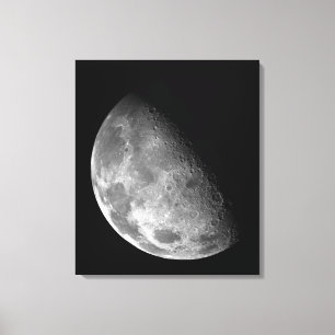 View of the Moon's north pole Canvas Print