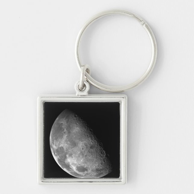 View of the Moon's north pole Keychain (Front)