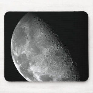 View of the Moon's north pole Mouse Pad