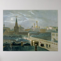 View of the Moscow Kremlin, 1840's