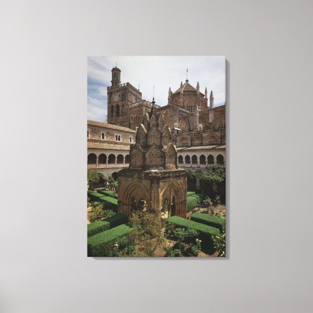View of the mudejar cloister canvas print (Front)