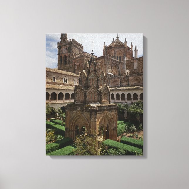 View of the mudejar cloister canvas print (Front)
