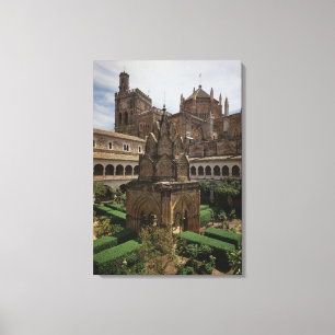 View of the mudejar cloister canvas print