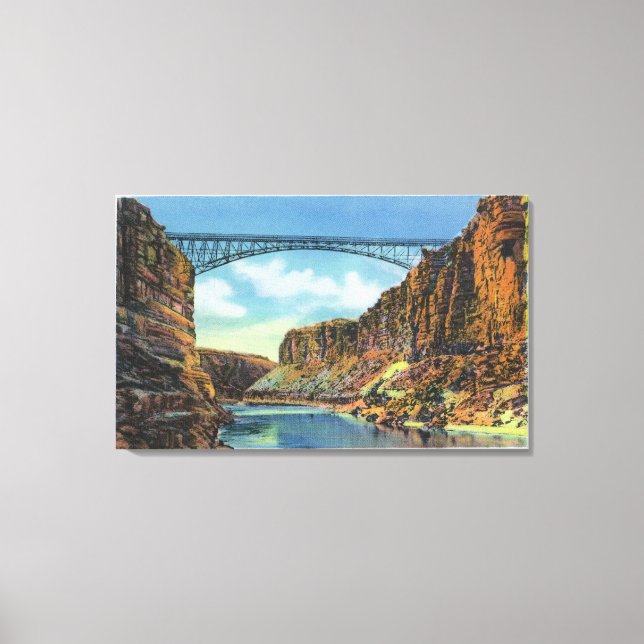 View of the Navajo Bridge at Lee's Ferry Canvas Print (Front)