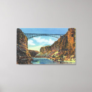 View of the Navajo Bridge at Lee's Ferry Canvas Print