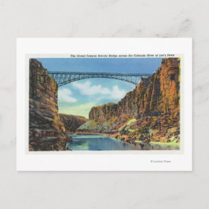 View of the Navajo Bridge at Lee's Ferry Postcard