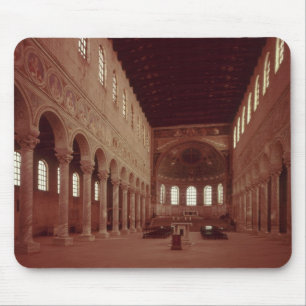 View of the nave and the altar mouse pad