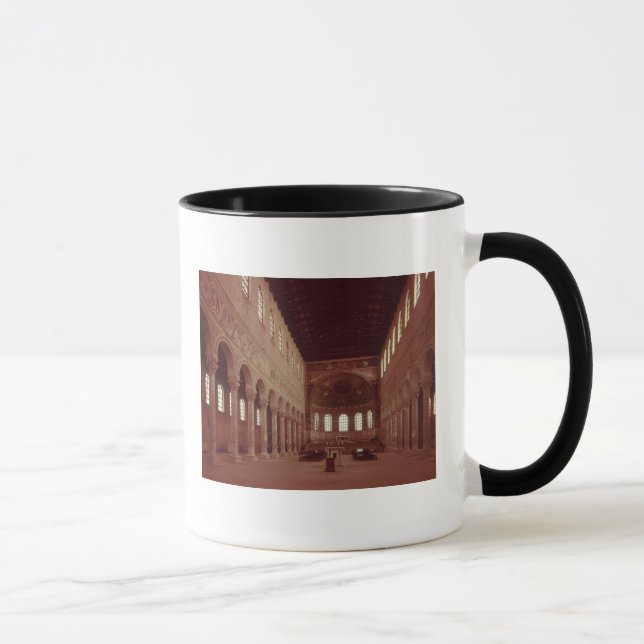View of the nave and the altar mug (Right)