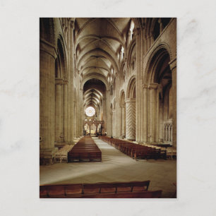 View of the nave, built 1093-1289 postcard