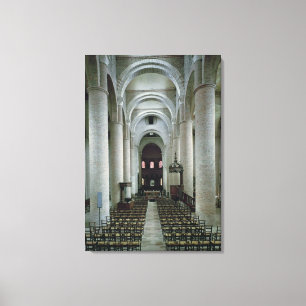 View of the nave, looking towards the altar canvas print
