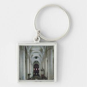 View of the nave, looking towards the altar keychain
