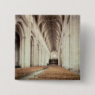 View of the nave, remodelled by William of 2 Inch Square Button