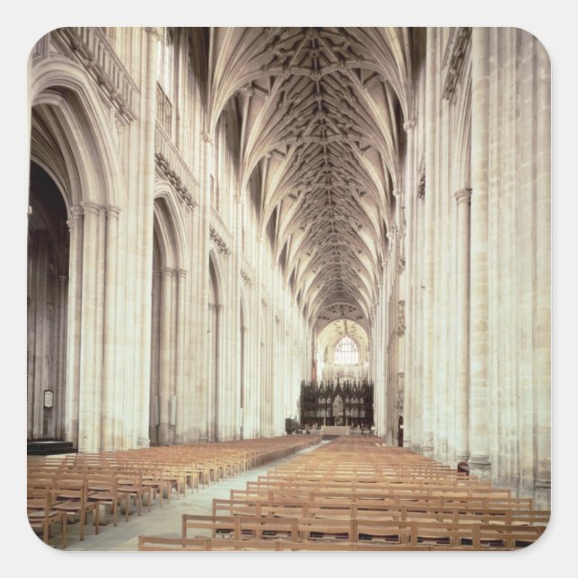 View of the nave, remodelled by William of Square Sticker (Front)
