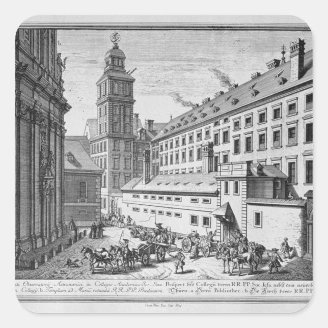 View of the new Observatory in the Jesuit Square Sticker (Front)