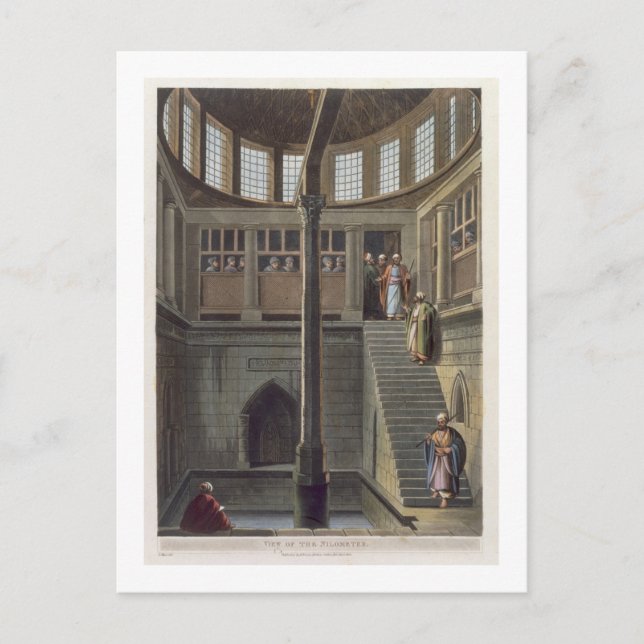 View of the Nilometer, plate 2 from 'Views of Egyp Postcard (Front)