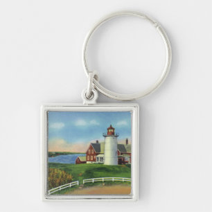 View of the Nobska Lighthouse, Woods Hole Keychain