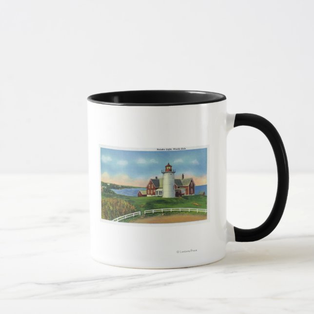 View of the Nobska Lighthouse, Woods Hole Mug (Right)