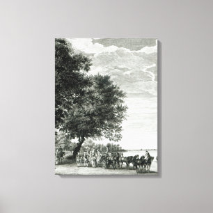 View of the North side of the Virginia river Canvas Print