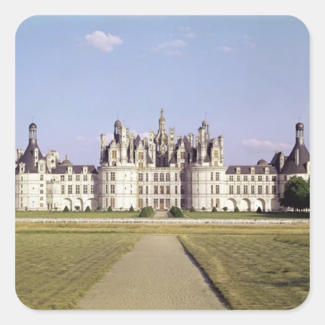 View of the north-west facade, 1519-46 square sticker (Front)