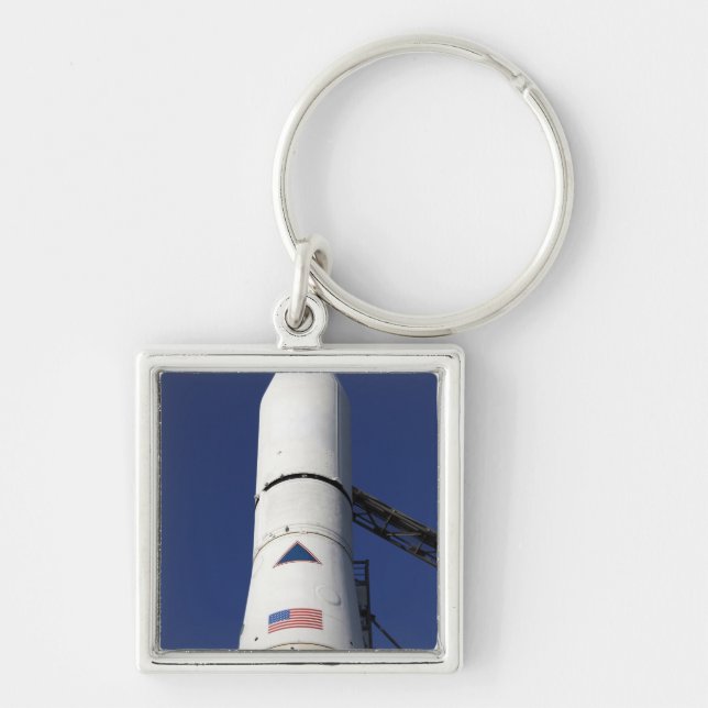 View of the nose cone of the Delta IV rocket Keychain (Front)