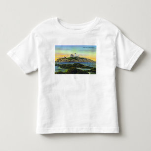 View of the Nubble Lighthouse at York Beach Toddler T-shirt