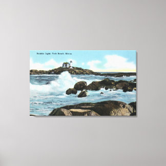 View of the Nubble Lighthouse Canvas Print