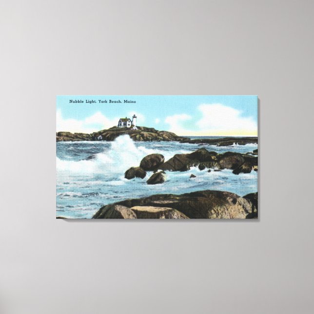 View of the Nubble Lighthouse Canvas Print (Front)