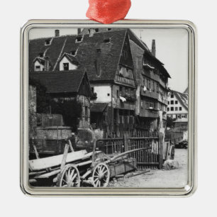 View of the Old Quarter, Ulm, c.1910 Metal Ornament