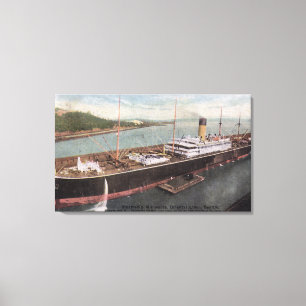 View of the Oriental Liner Minnesota Canvas Print