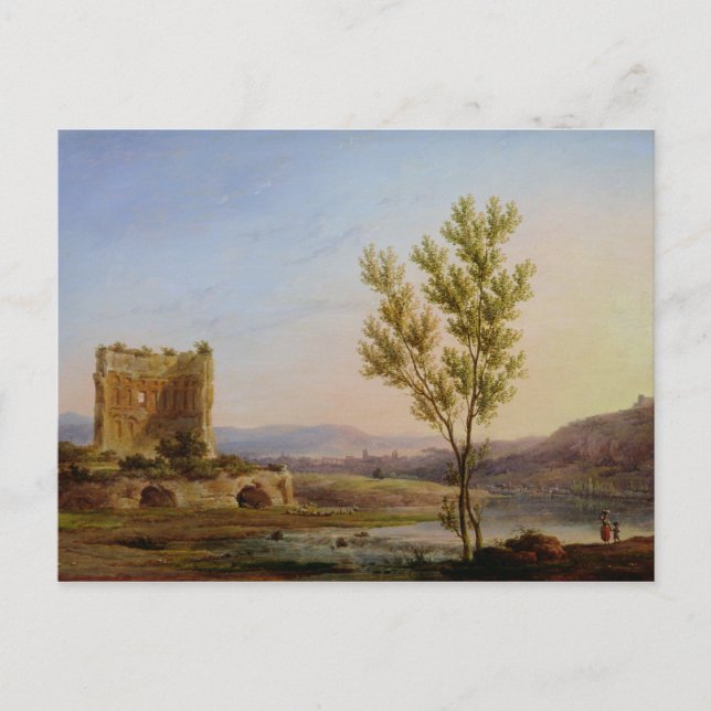 View of the Outskirts of Rome Postcard (Front)