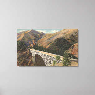 View of the Pacific Hwy Bridge over Shasta Canvas Print