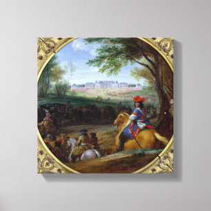 View of the Palace of Versailles in 1669 Canvas Print