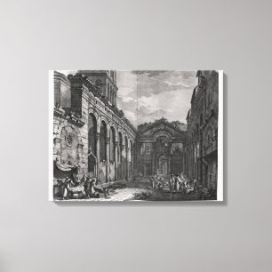 View of the peristyle of the palace of canvas print