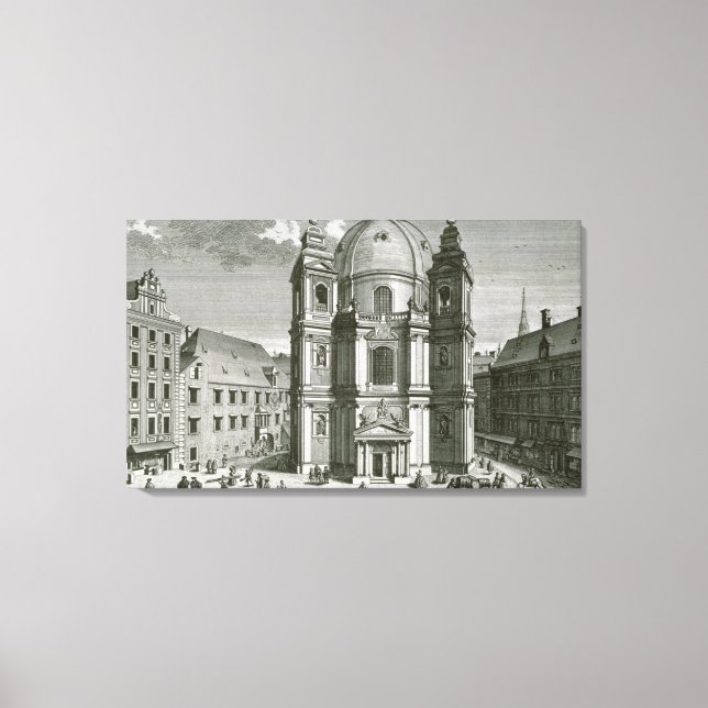 View of the Peterskirche Canvas Print (Front)
