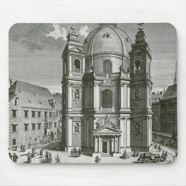 View of the Peterskirche Mouse Pad (Front)