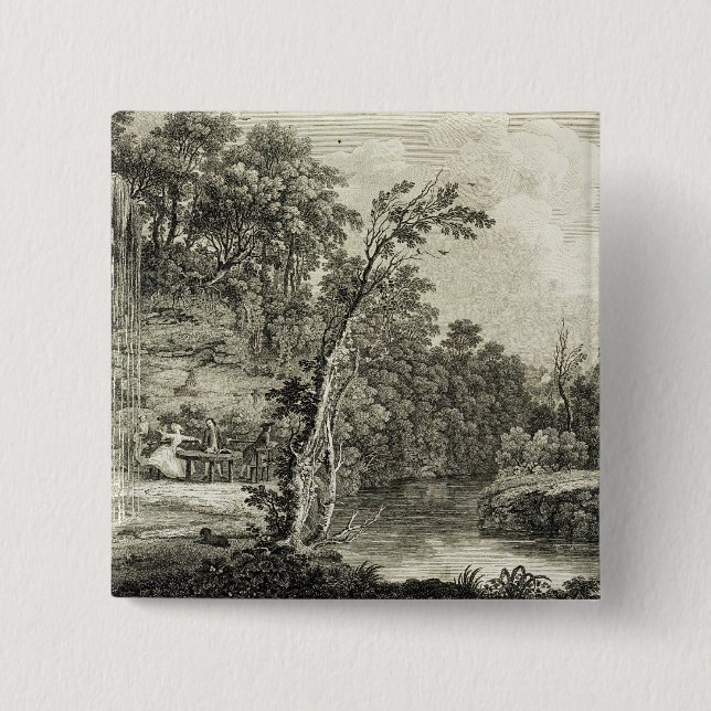 View of the Petrifying Spring commonly called the 2 Inch Square Button (Front)