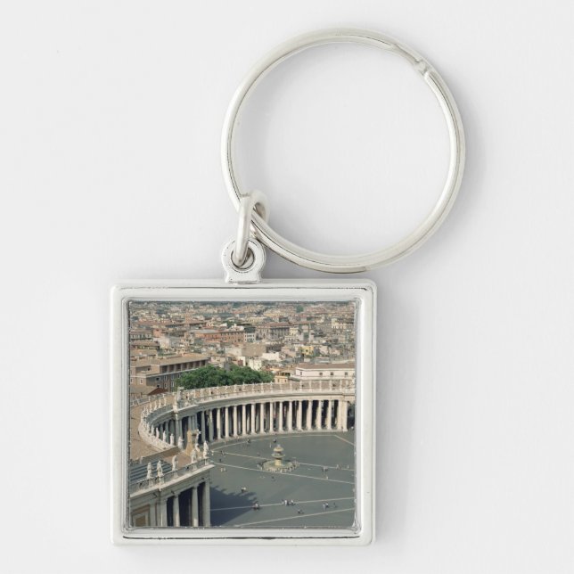 View of the piazza keychain (Front)